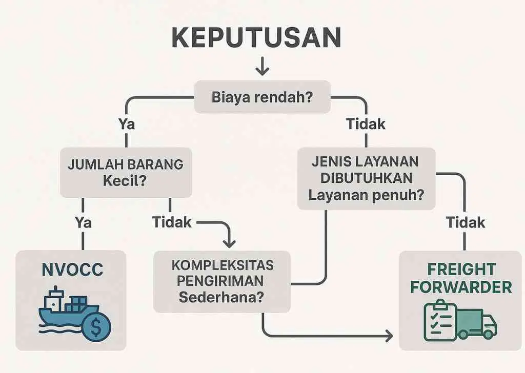 perbedaan nvocc dan freight forwarder